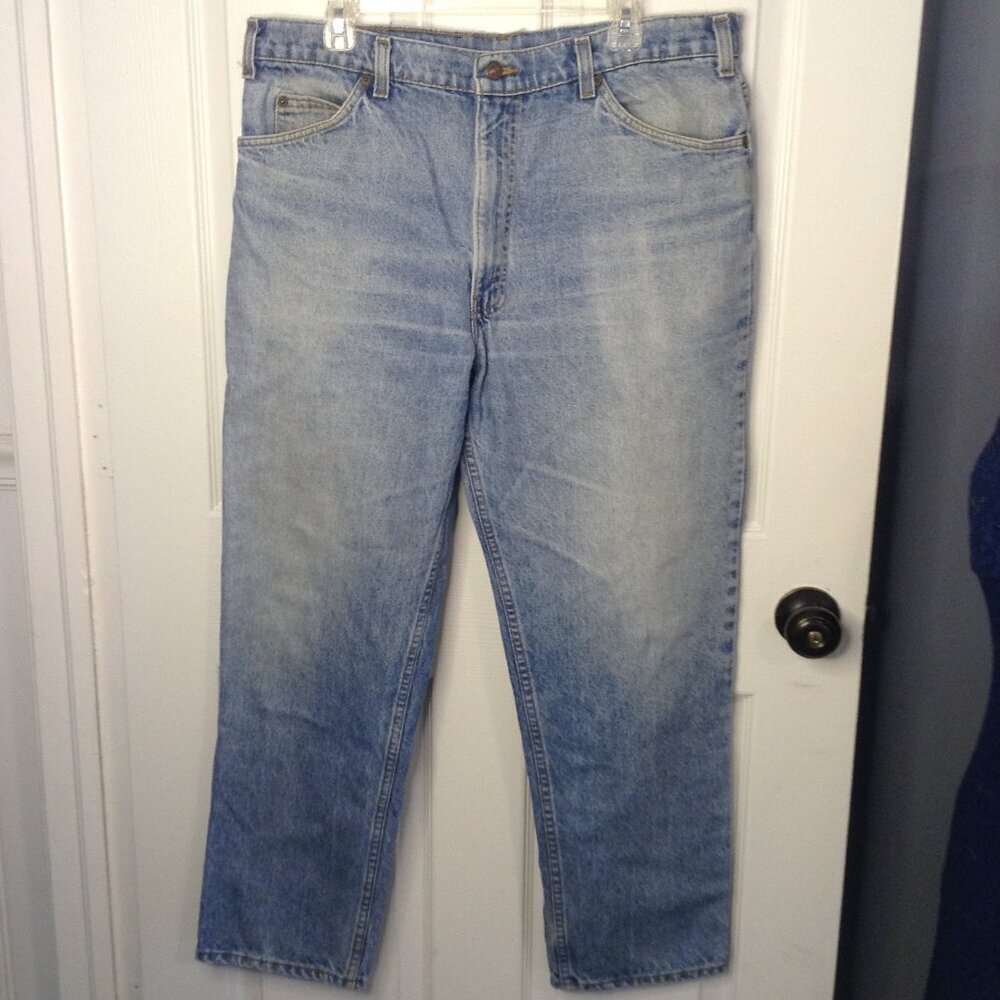 VTG 1990 Levi's 540 38x30 Leather Pocket Tag Leather Waist Tag VINTAGE Trending